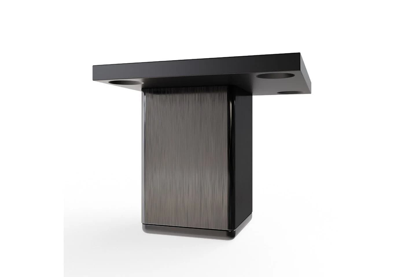 sossai® Möbelfuß MFV2 4er Set Schwarz Aluminium - Bild 4