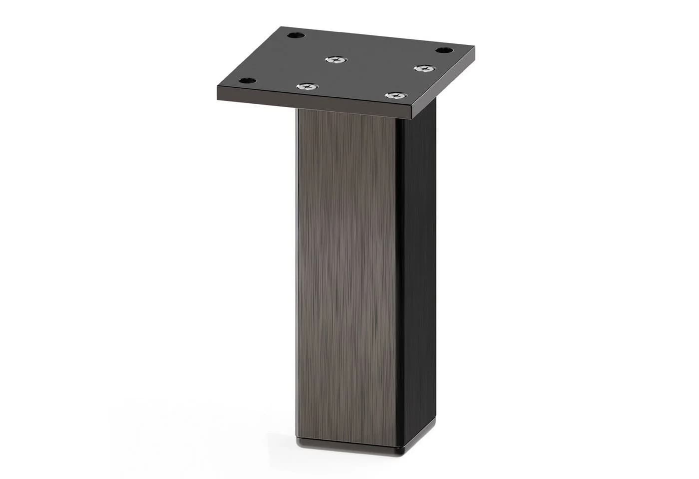 sossai® Möbelfuß MFV2 4er Set Schwarz Aluminium - Bild 3