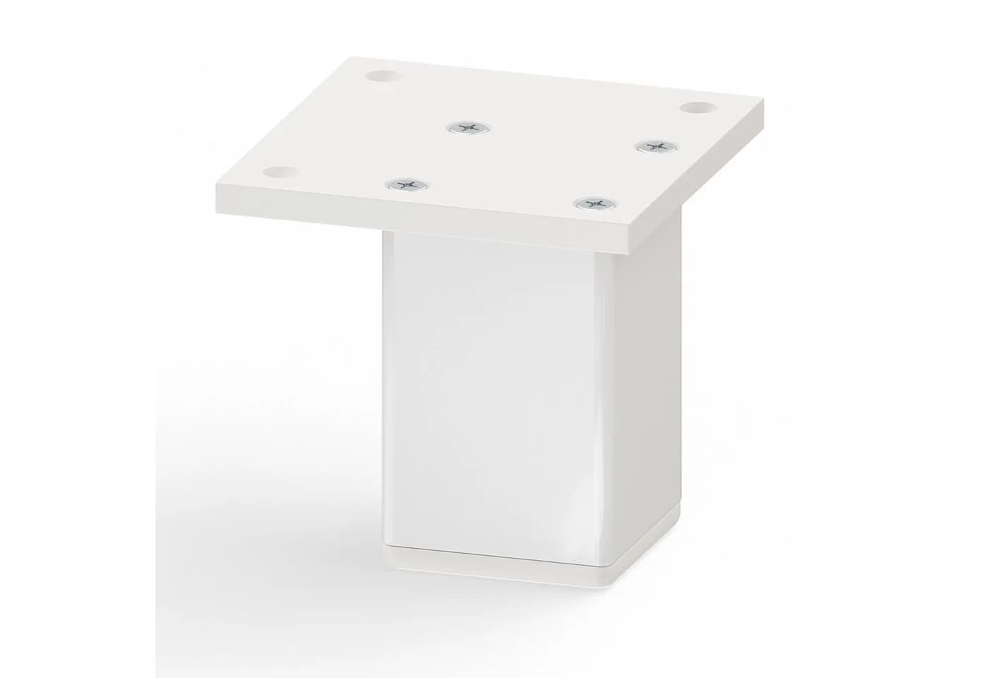 sossai® Möbelfuß MFV2 4er Set Weiß Aluminium - Bild 3