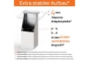 sossai® Möbelfuß MFV2 4er Set Weiß Aluminium Bild 5