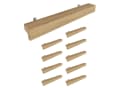 sossai® Möbelgriff Eichenholzgriff GAH01 10er Pack Lochabstand 128mm Bild 2