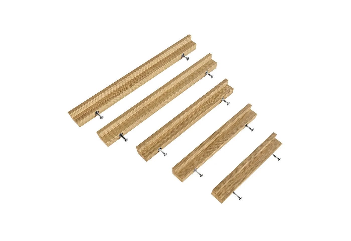 sossai® Möbelgriff Eichenholzgriff GAH01 10er Pack Lochabstand 128mm - Bild 3