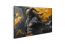 Islandburner Wandbild Goldener Wikinger Leinwandbild Bild 2