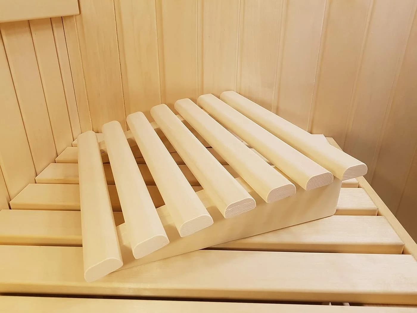 Agande Saunakopfstütze Espenholz Ergonomisch Made in Europe - Bild 3