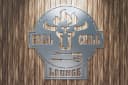 tuning-art Wanddekoobjekt GC01-E Grill Schild Bulle Stahl Edelrost Bild 3