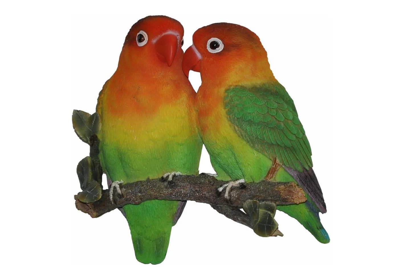 dazikemo Gartenfigur Lovebirds Vögel Kunststein Wanddeko - Bild 3