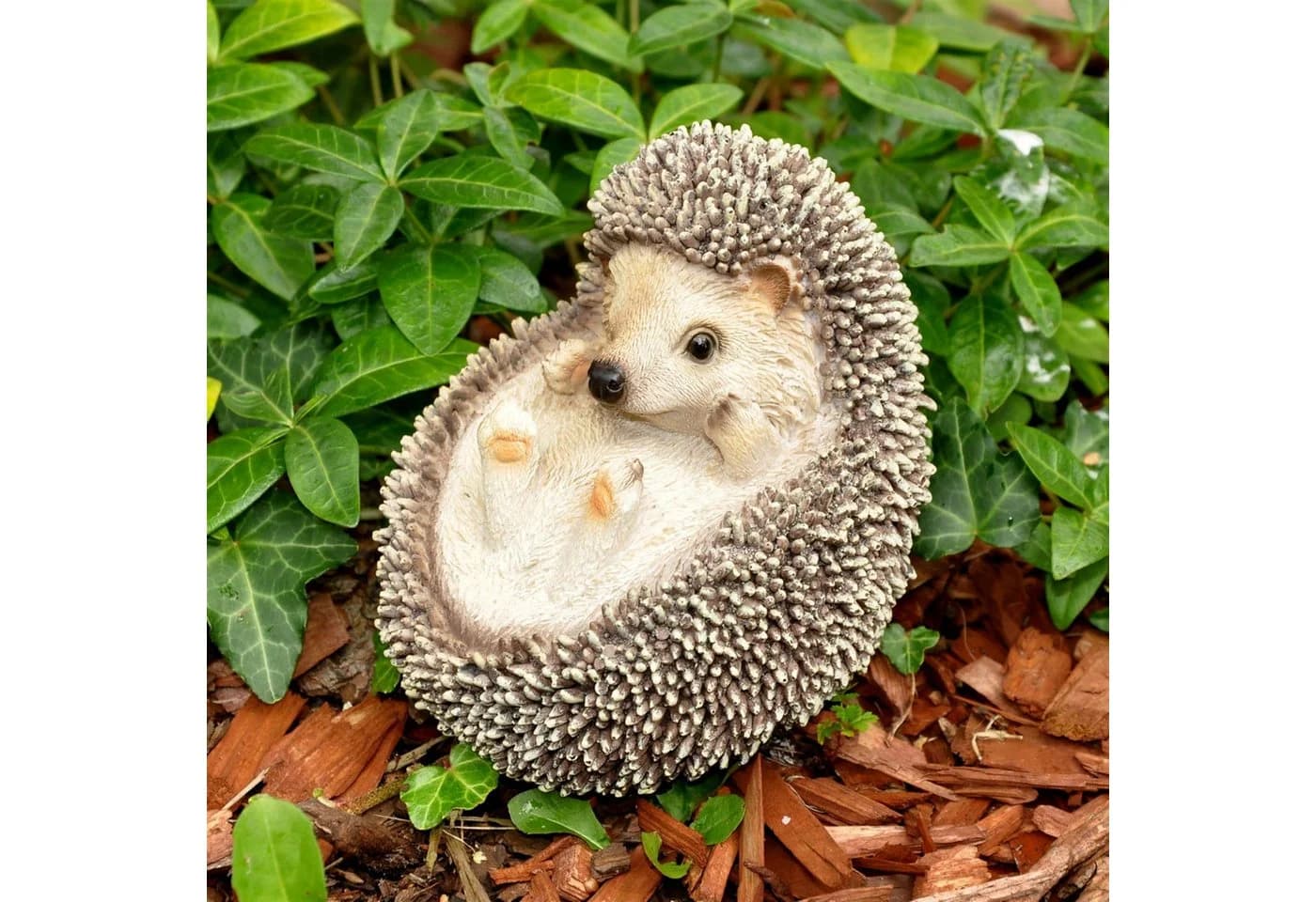 dazikemo Gartenfigur Igel Kunststein Handbemalt - Bild 2