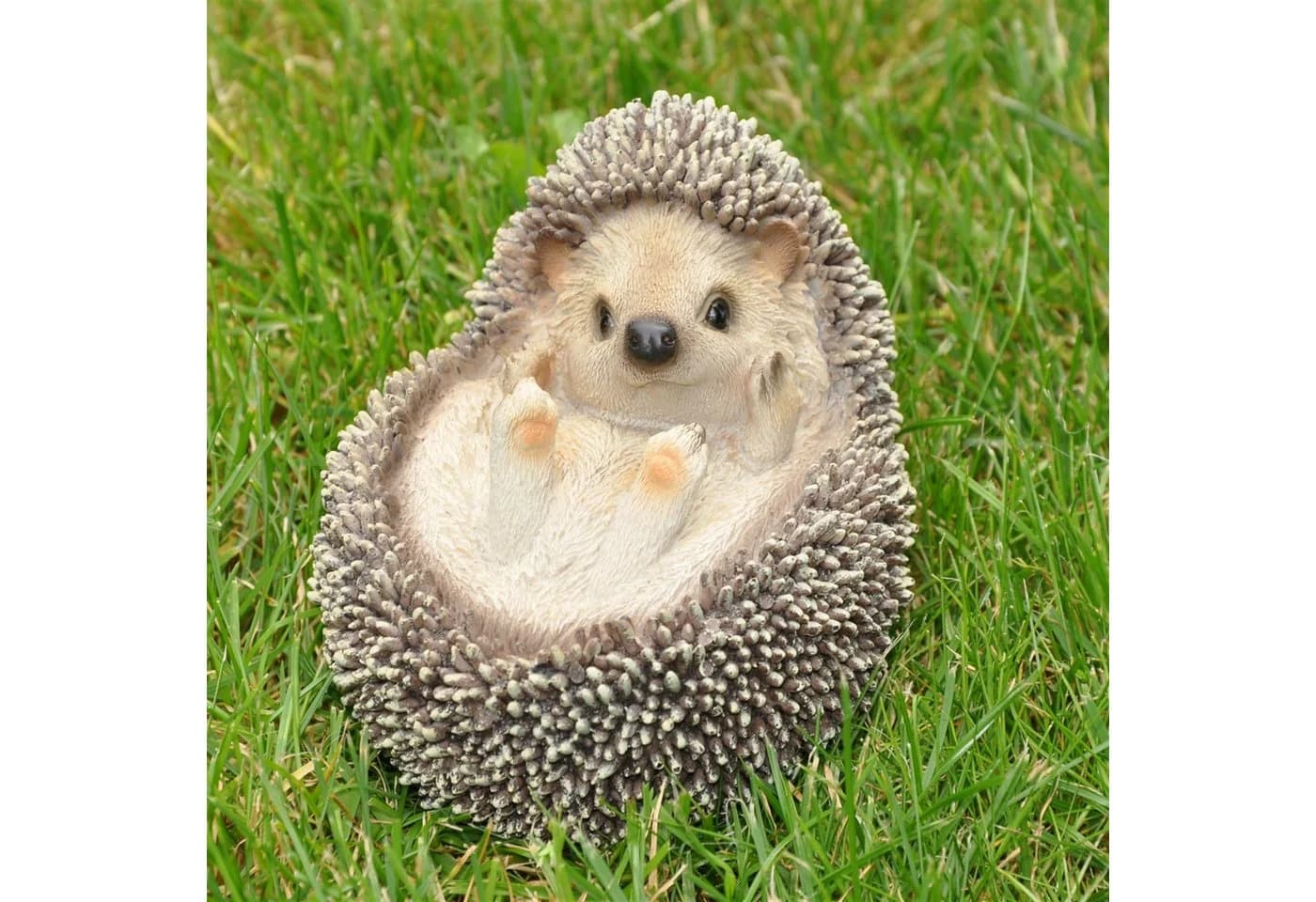 dazikemo Gartenfigur Igel Kunststein Handbemalt - Bild 3