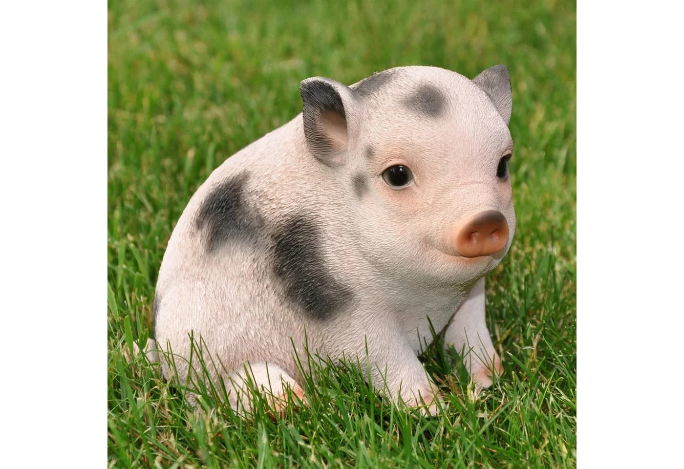dazikemo Gartenfigur Schwein Dekofigur Kunststein - Bild 2