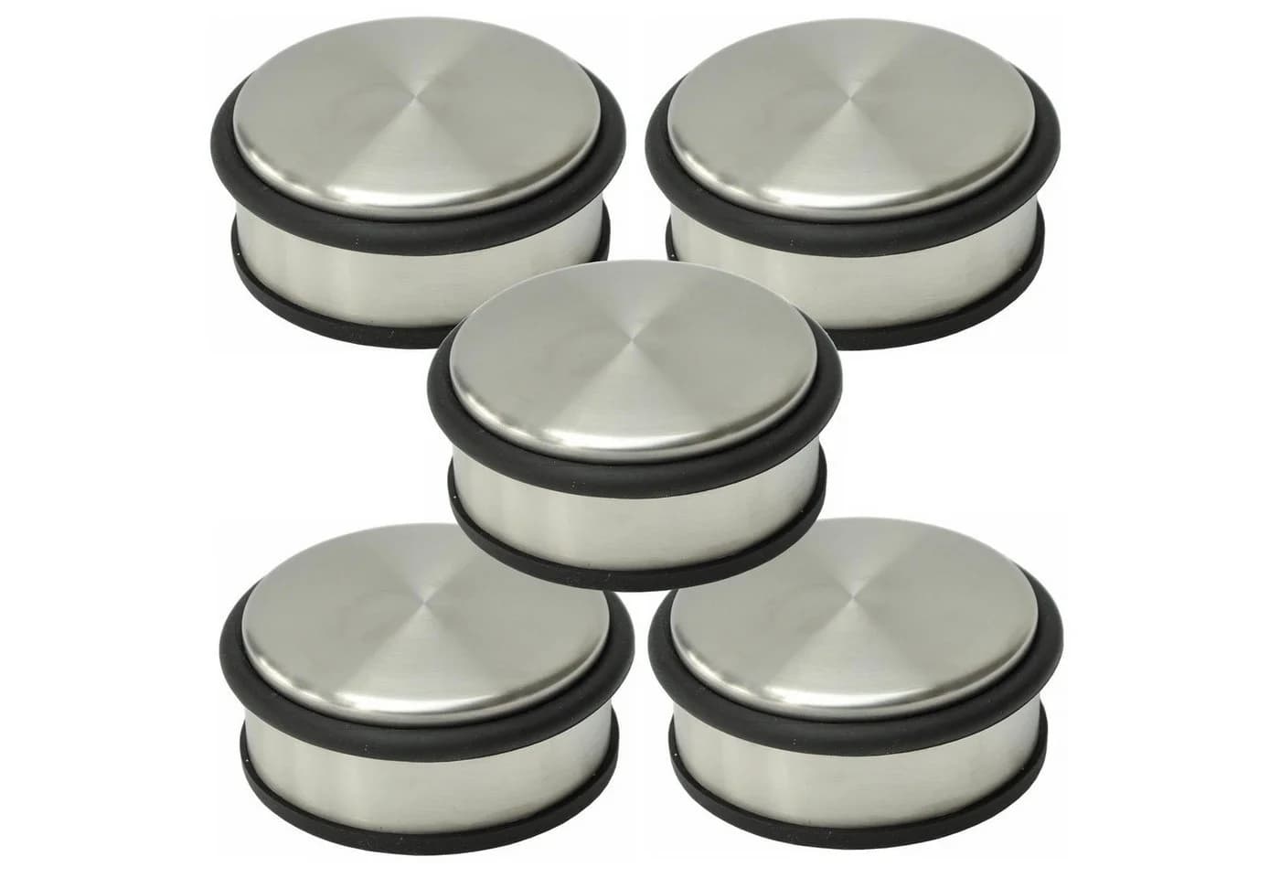 dazikemo Bodentürstopper Edelstahl 10 cm Ø Silber - Bild 4