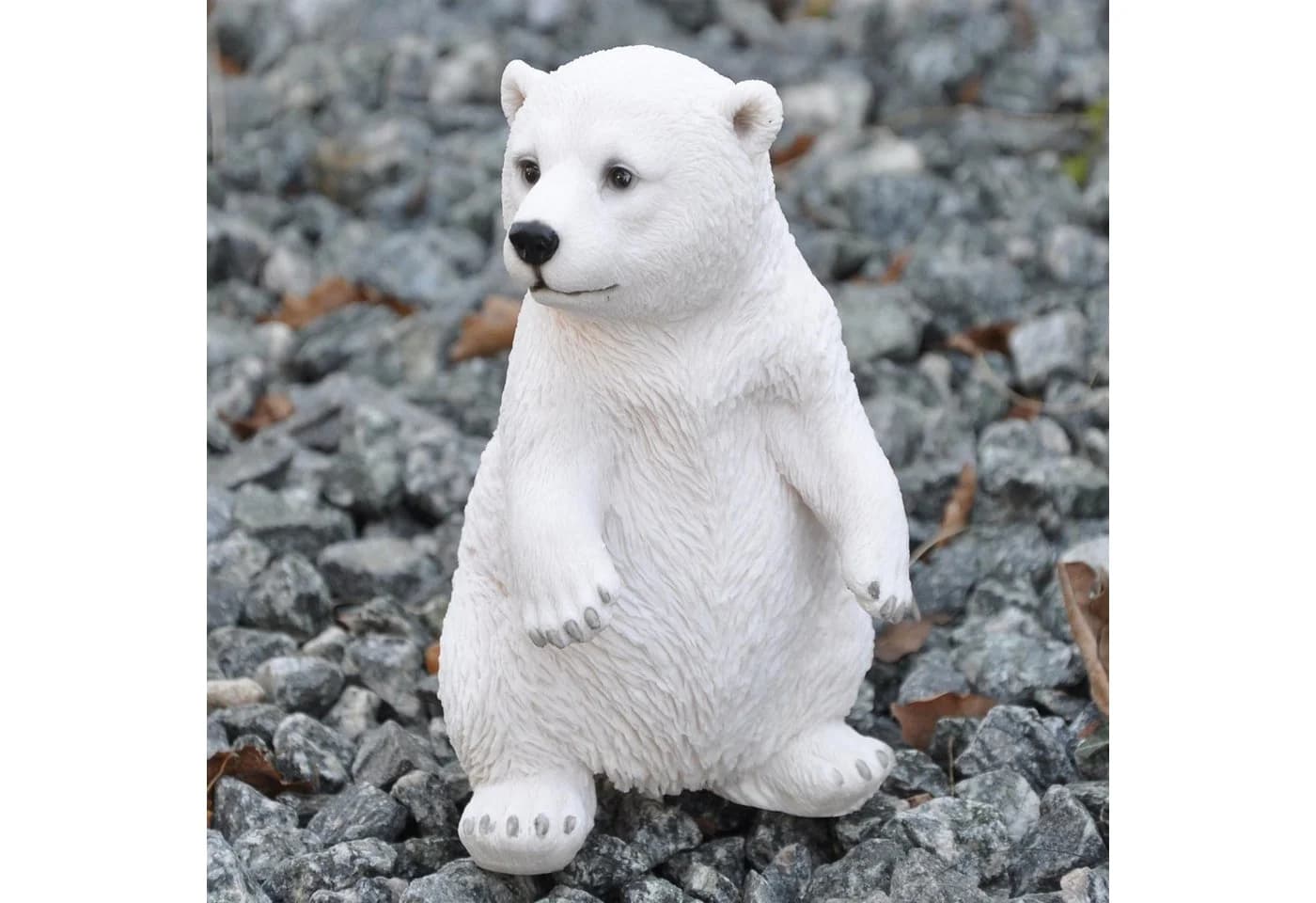 dazikemo Gartenfigur Eisbär Kunststein Dekofigur - Bild 2