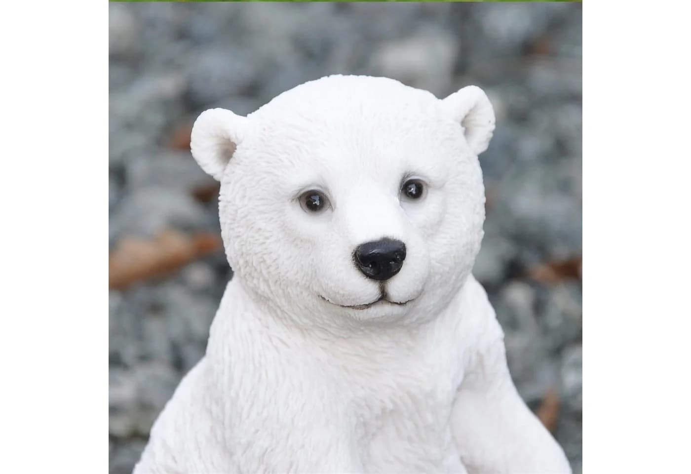 dazikemo Gartenfigur Eisbär Kunststein Dekofigur - Bild 3