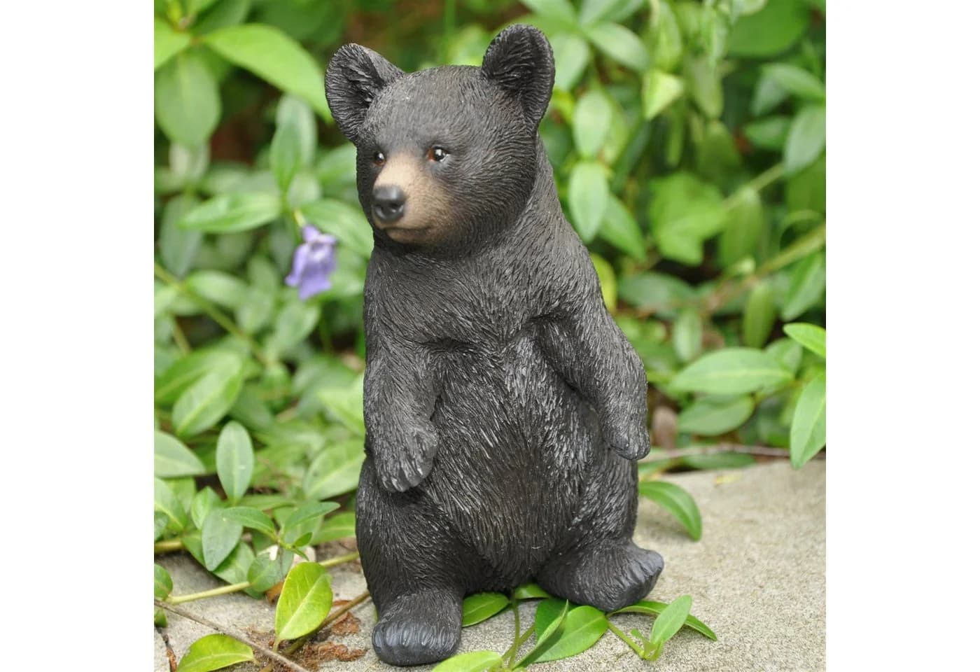 dazikemo Gartenfigur Schwarzbär Kunststein Deko - Bild 2