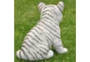 Dazikemo Dekofigur Gartenfigur weißer Tiger Kunststein Bild 4