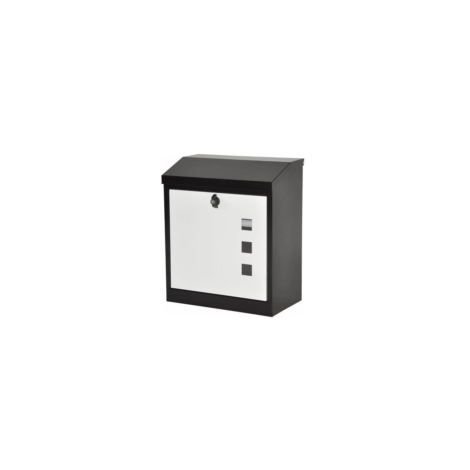Dazikemo Briefkasten Paketbox Anthrazit/Weiß