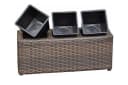 dazikemo Blumenkasten 3er Set Polyrattan Braun Bild 1