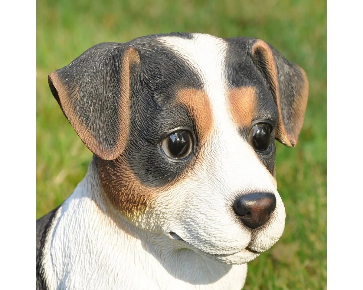 dazikemo Gartenfigur Jack Russel Detailgetreu Kunststein - Bild 3
