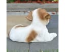 dazikemo Gartenfigur Jack Russel liegend Kunststein Bild 3