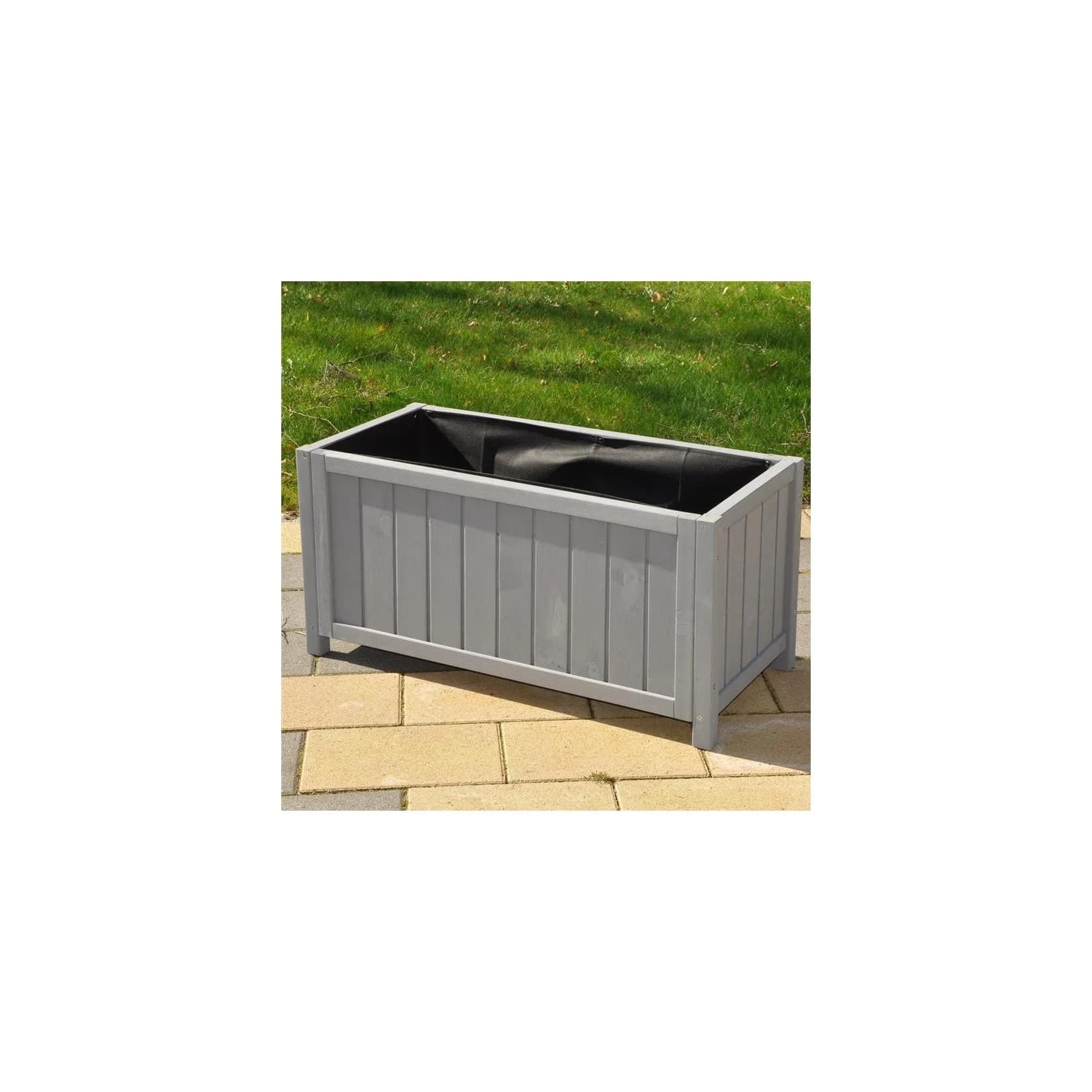 Dazikemo Pflanzkasten Dark Marrone Wood 75 x 35 x 36 cm