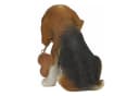 dazikemo Gartenfigur Hund Beagle Willkommen Kunststein Bild 4
