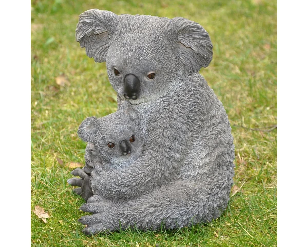 dazikemo Gartenfigur Mutter & Baby Koalabär Kunststein - Bild 2