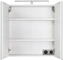 WELLTIME Spiegelschrank Turin Weiß mit LED-Leuchte Bild 1