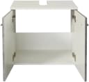WELLTIME Trento Waschbeckenunterschrank 60cm Weiß/Eiche Rauchsilber Bild 3