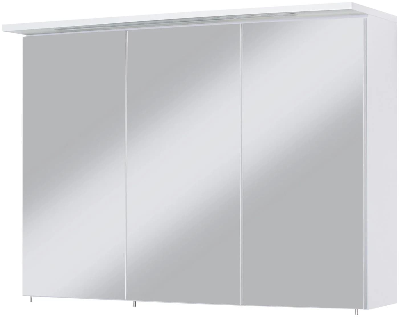 WELLTIME Flex Spiegelschrank Weiß mit LED und Steckdose - Bild 2