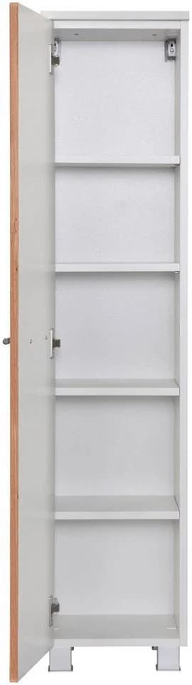 Welltime Midischrank Trento Wotaneiche Weiß 1 Tür - Bild 3