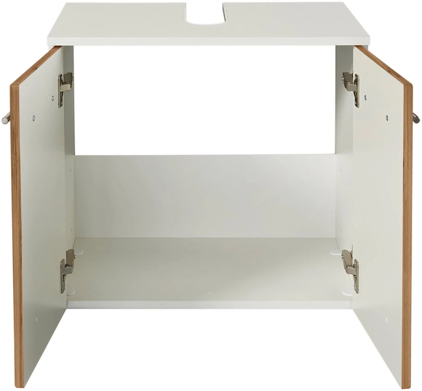 WELLTIME Waschbeckenunterschrank Trento Wotaneiche Weiß - Bild 4