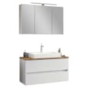 Held Möbel Pienza Badezimmer-Set Eiche Weiß Holzwerkstoff 2 Schubladen 100 cm Bild 2