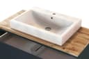 welltime Waschtisch Livorno Grau 2 Schubladen Aufsatzwaschbecken Bild 4