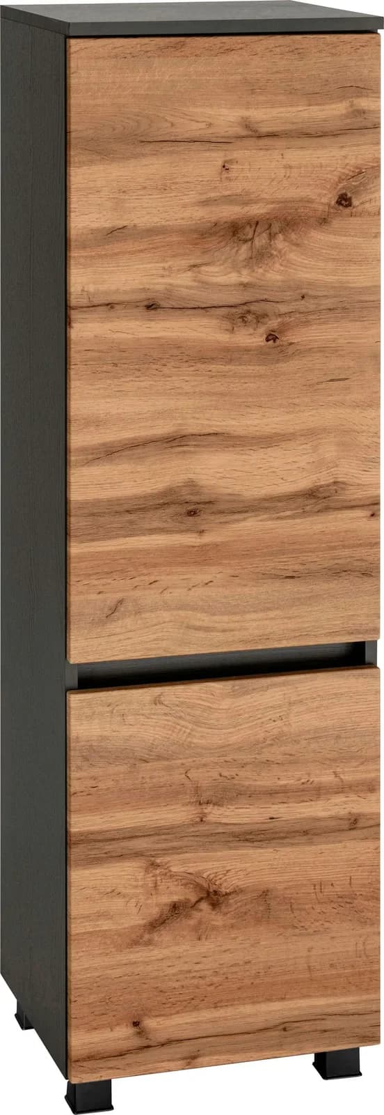 WELLTIME Midischrank Lucca Grau Eichefarben Modern