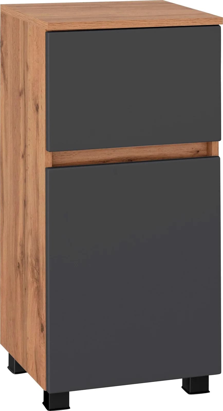 WELLTIME Lucca Unterschrank Grau Eichefarben Modern