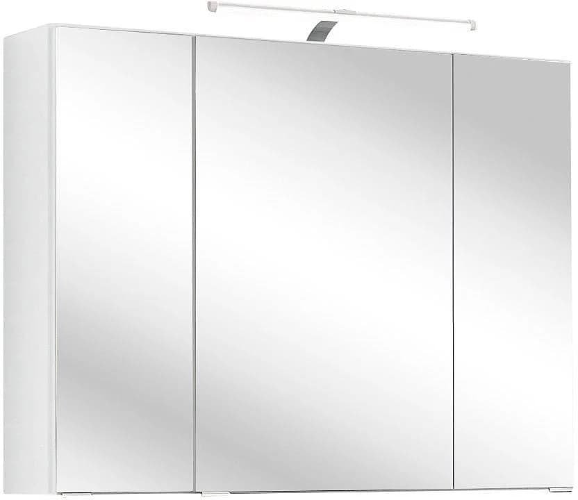 WELLTIME Spiegelschrank Portofino Weiß mit LED-Beleuchtung