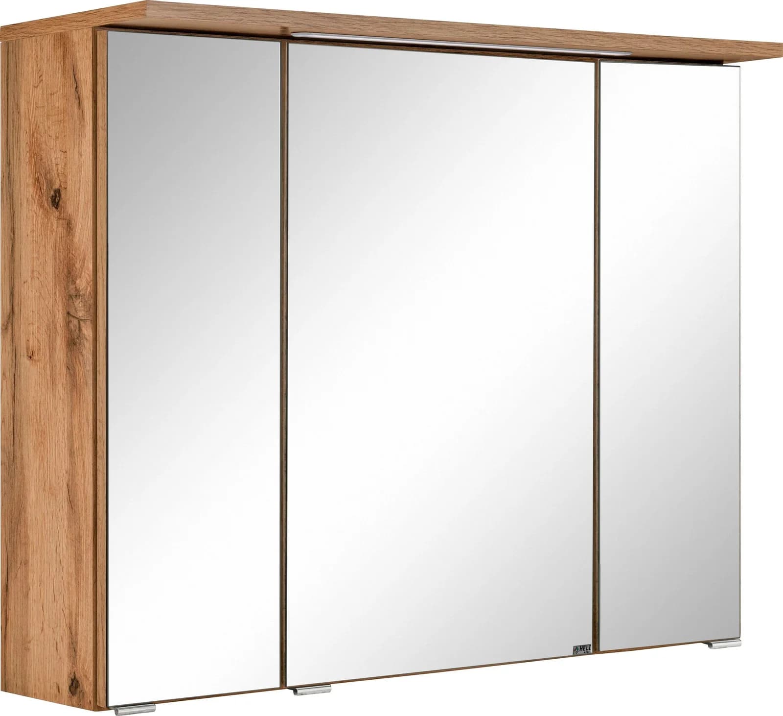 WELLTIME Spiegelschrank Lucca Eichefarben mit LED und Push-to-Open