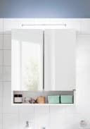 WELLTIME Spiegelschrank Ribera Weiß mit LED-Beleuchtung Bild 1