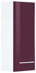 WELLTIME Hängeschrank Venedig Hochglanz Aubergine Weiß Bild 1
