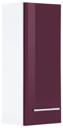 WELLTIME Hängeschrank Venedig Hochglanz Aubergine Weiß Bild 2