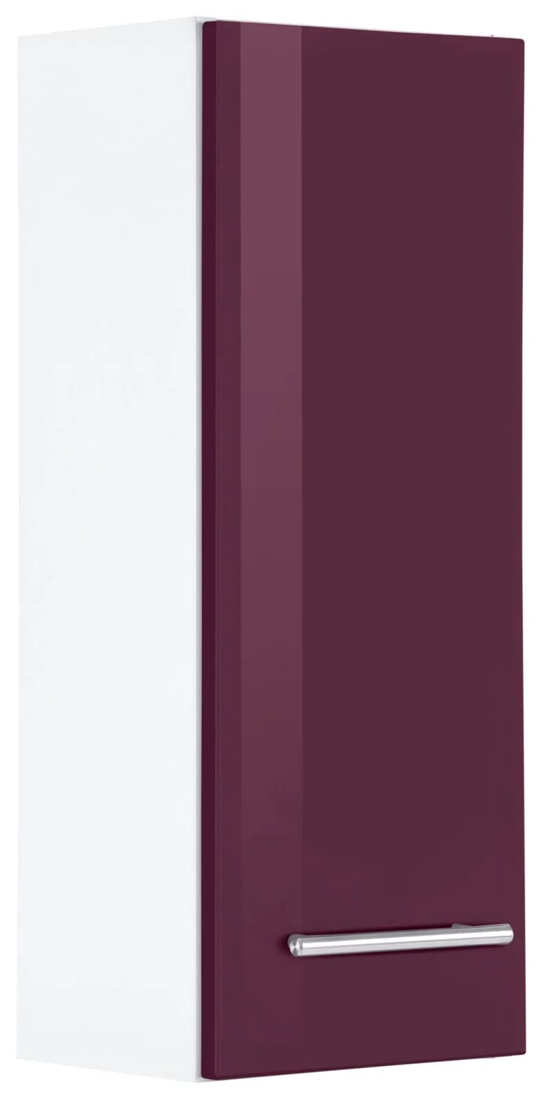 WELLTIME Hängeschrank Venedig Hochglanz Aubergine Weiß - Bild 2