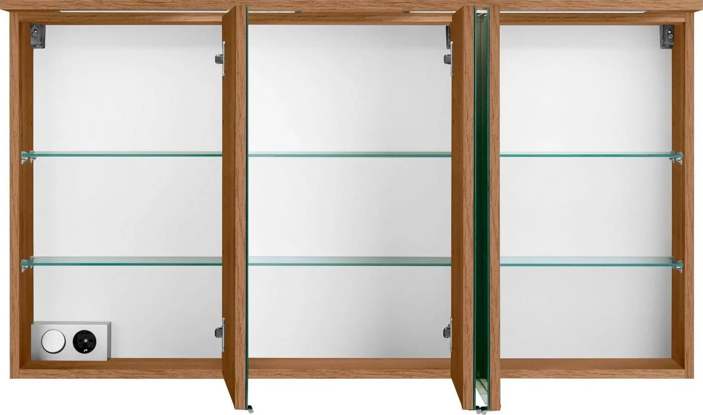 WELLTIME Spiegelschrank Lucca 3-türig mit LED und Push-to-Open - Bild 3