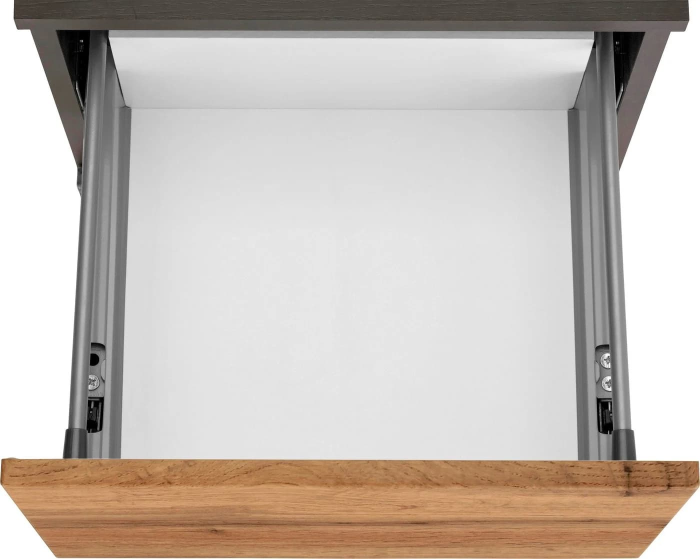 WELLTIME Hochschrank Lucca Grau Eichefarben Modern - Bild 5
