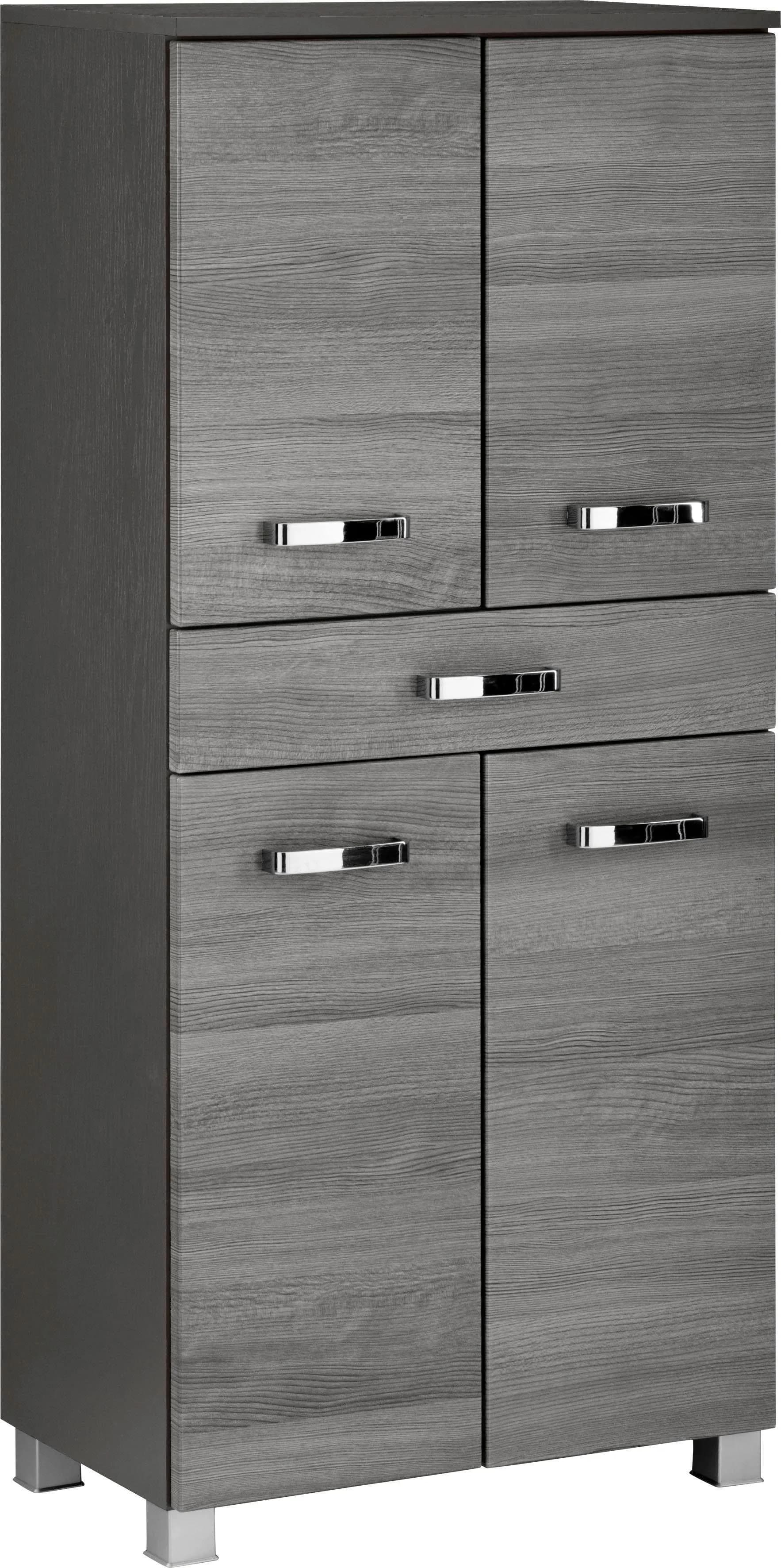 Midischrank WELLTIME Ravenna Grau Eiche Rauchfarben Modern