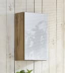 WELLTIME Hängeschrank Horki Weiß Glas Holzwerkstoff Bild 1