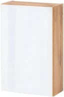 WELLTIME Hängeschrank Horki Weiß Glas Holzwerkstoff Bild 2