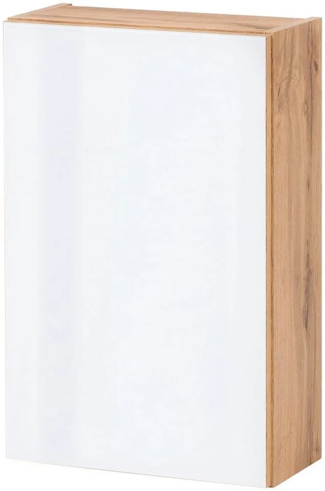 WELLTIME Hängeschrank Horki Weiß Glas Holzwerkstoff - Bild 2