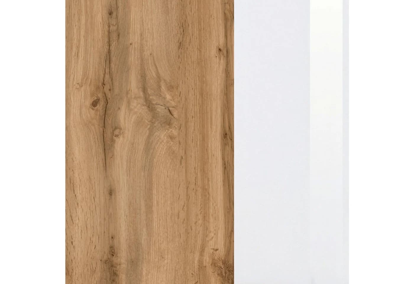 WELLTIME Hängeschrank Horki Weiß Glas Holzwerkstoff - Bild 5