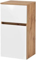 welltime Unterschrank Kaunas 40 cm Weiß/Wotaneiche Soft-Close Bild 2