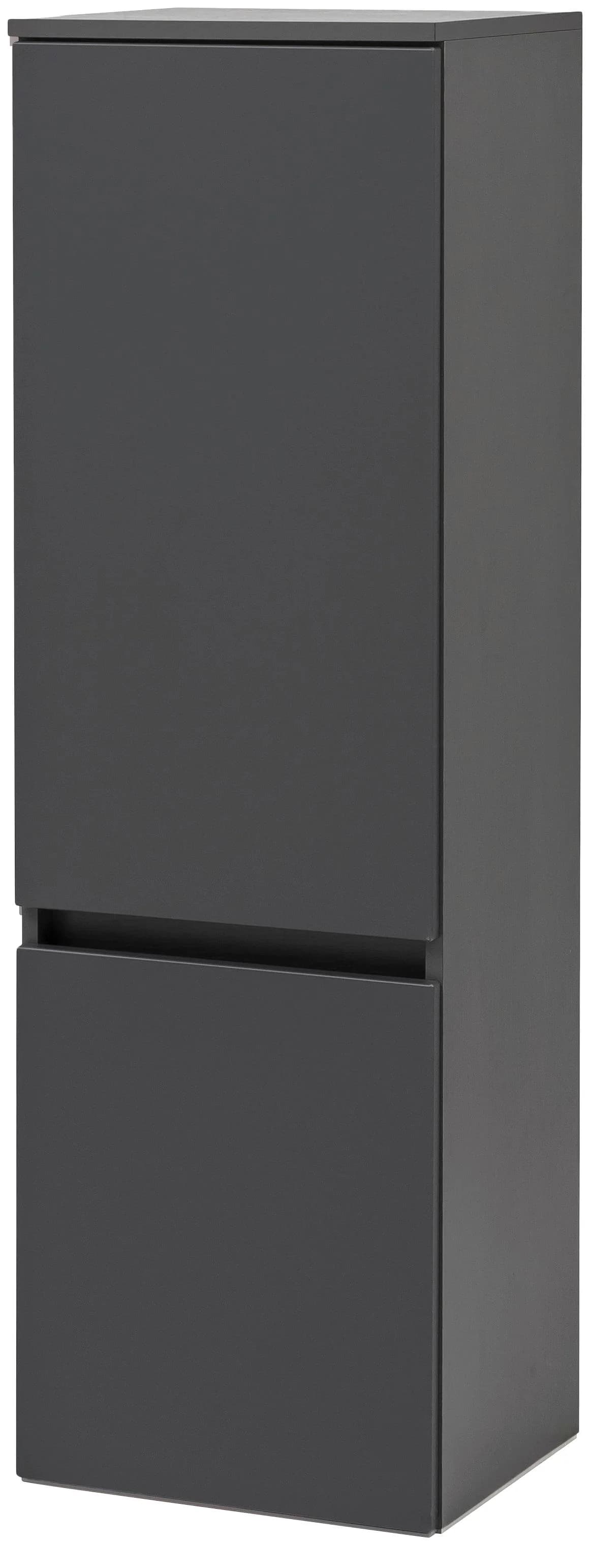 WELLTIME Midischrank Kaunas Grau Soft-Close 2 Türen