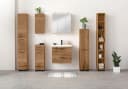 WELLTIME Hochschrank Trento Badregal Braun Wotaneiche 180 cm Bild 1